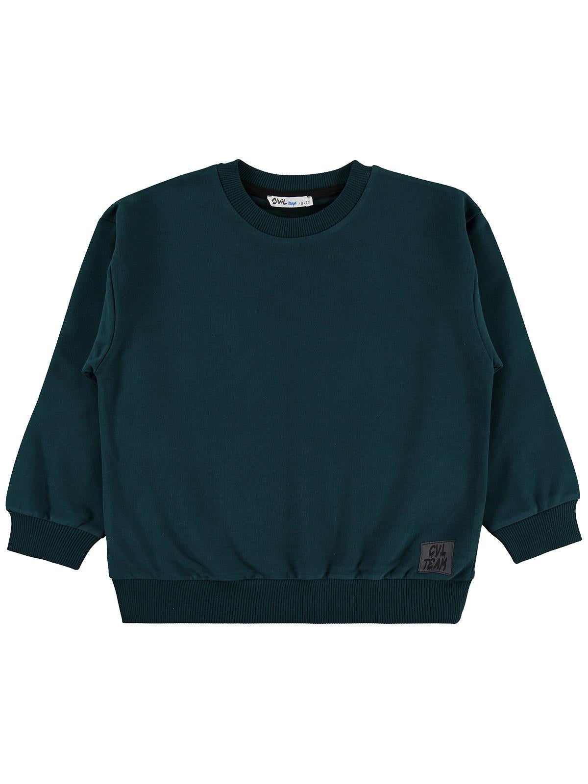 Civil Boys Armalı 6-9 Yaş Sweatshirt - Yeşil