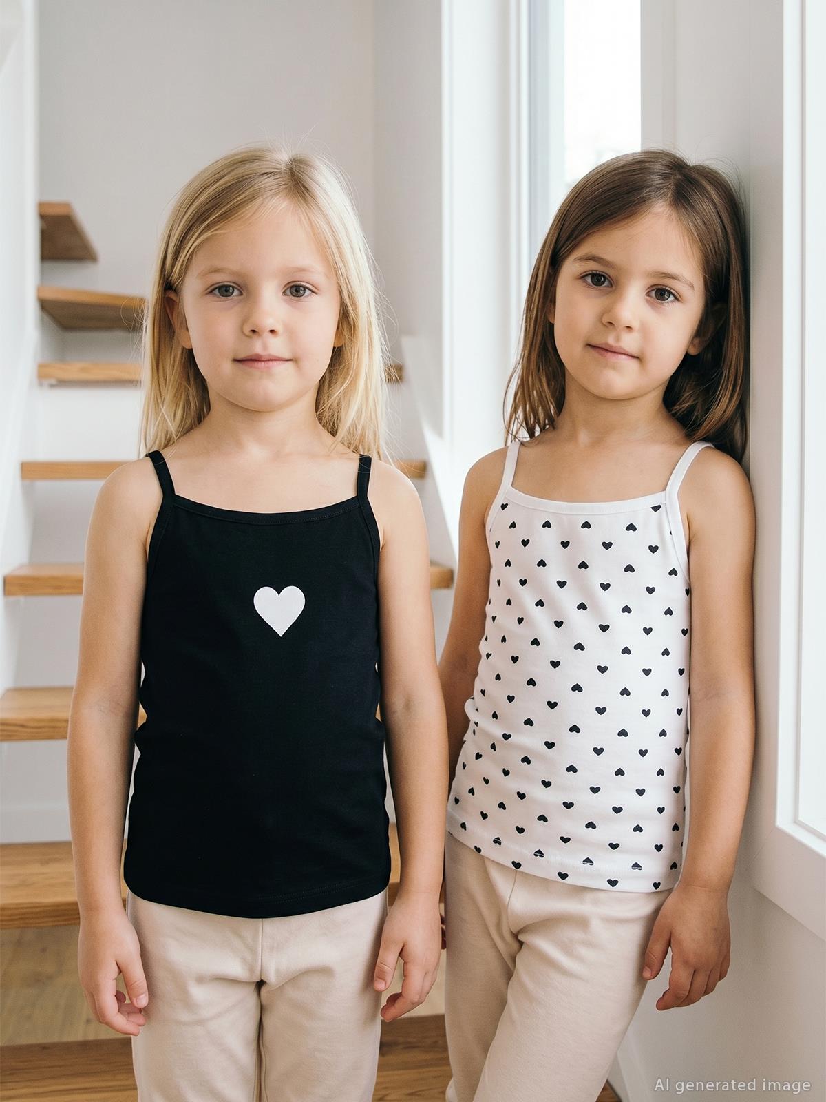 Civil Girls Kız Çocuk Kalp 2-10 Yaş 2'li Atlet