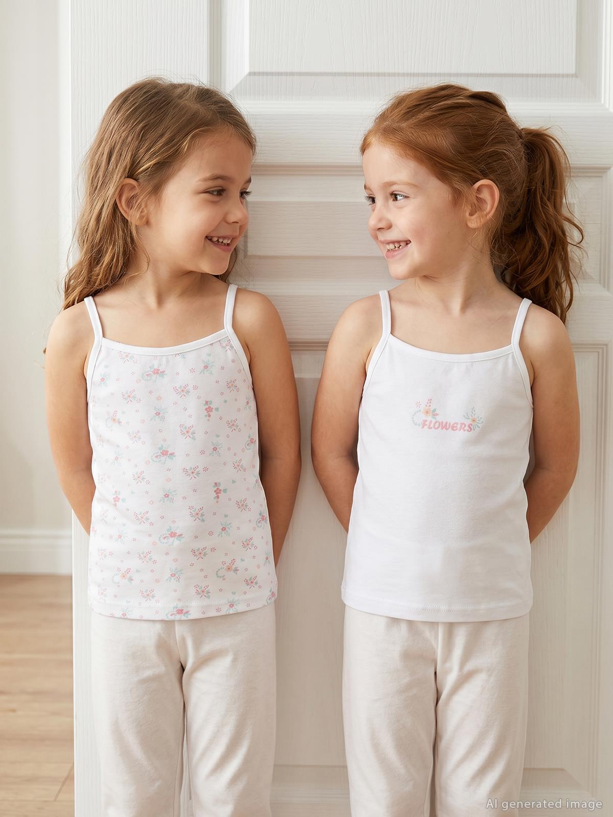 Civil Girls Flowers 2-10 Yaş Kız Çocuk 2'li Atlet