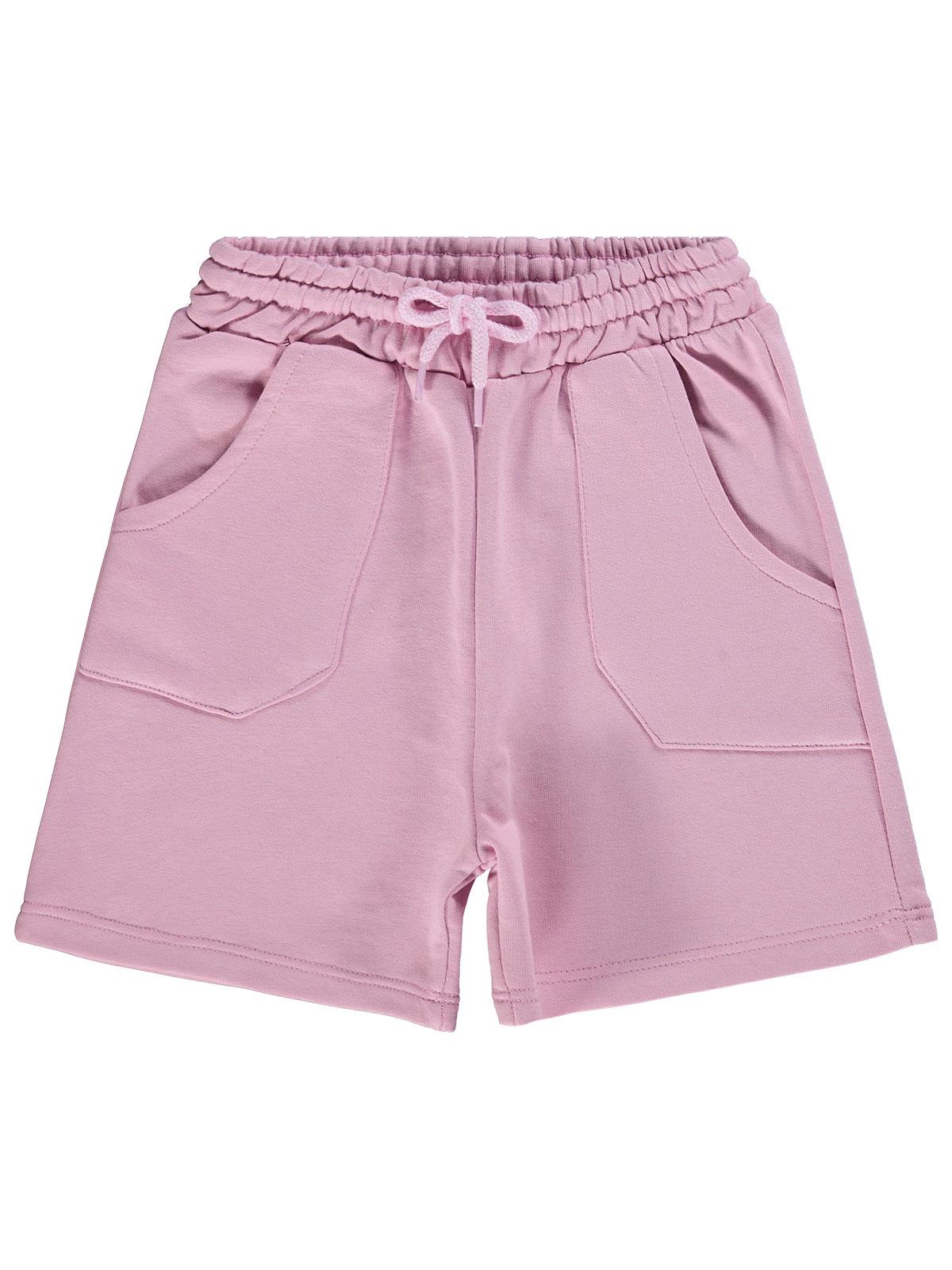 Civil Girls Büyük Cepli 6-9 Yaş Şort - Pembe