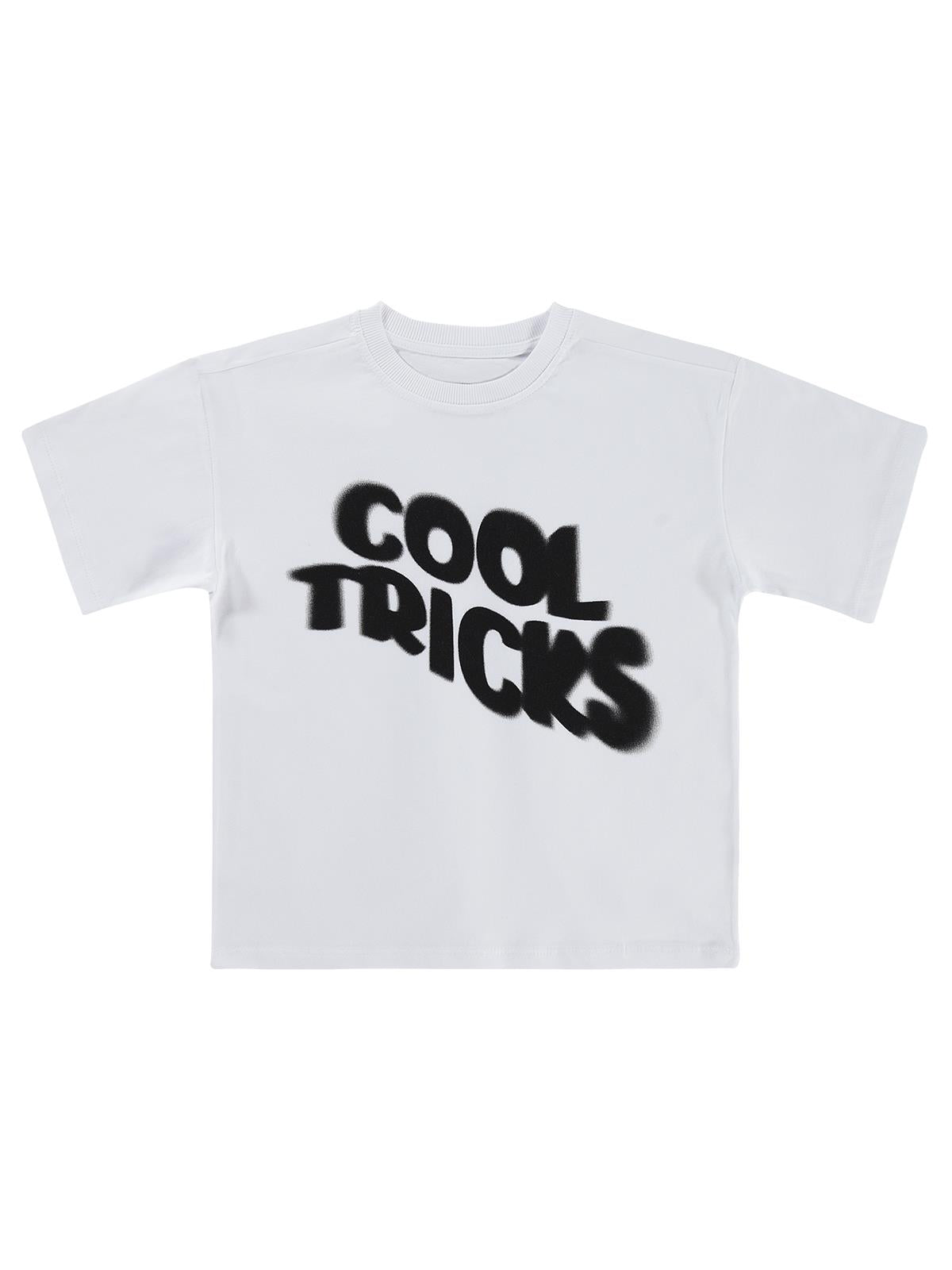 Civil Boys Cool Trıcks Baskılı 10-13 Yaş Tişört - Beyaz