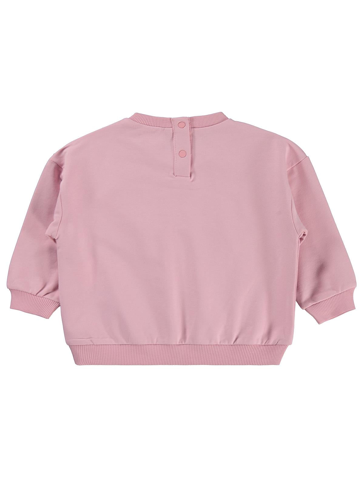 Civil Baby Fiyonk Nakışlı Fırfırlı 6-18 Ay Sweatshirt - Pembe