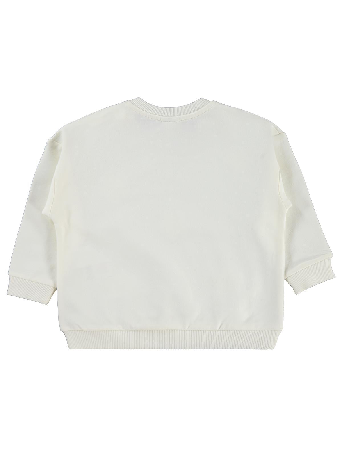 Civil Baby Büyük Mobil Çiçekli 6-18 Ay Sweatshirt - Ekru