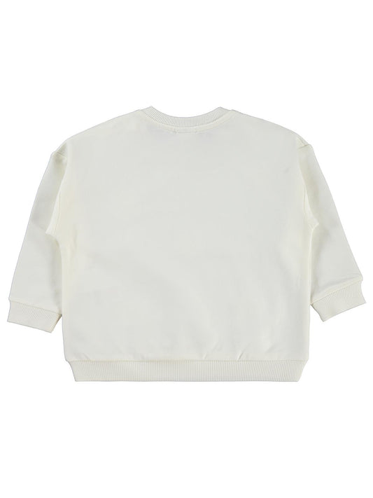 Civil Baby Büyük Mobil Çiçekli 6-18 Ay Sweatshirt - Ekru