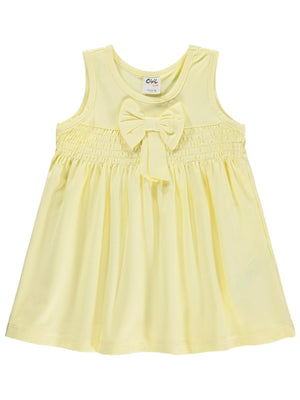 Civil Baby Gipe - Kurdelalı  6-18 Ay Elbise - Sarı