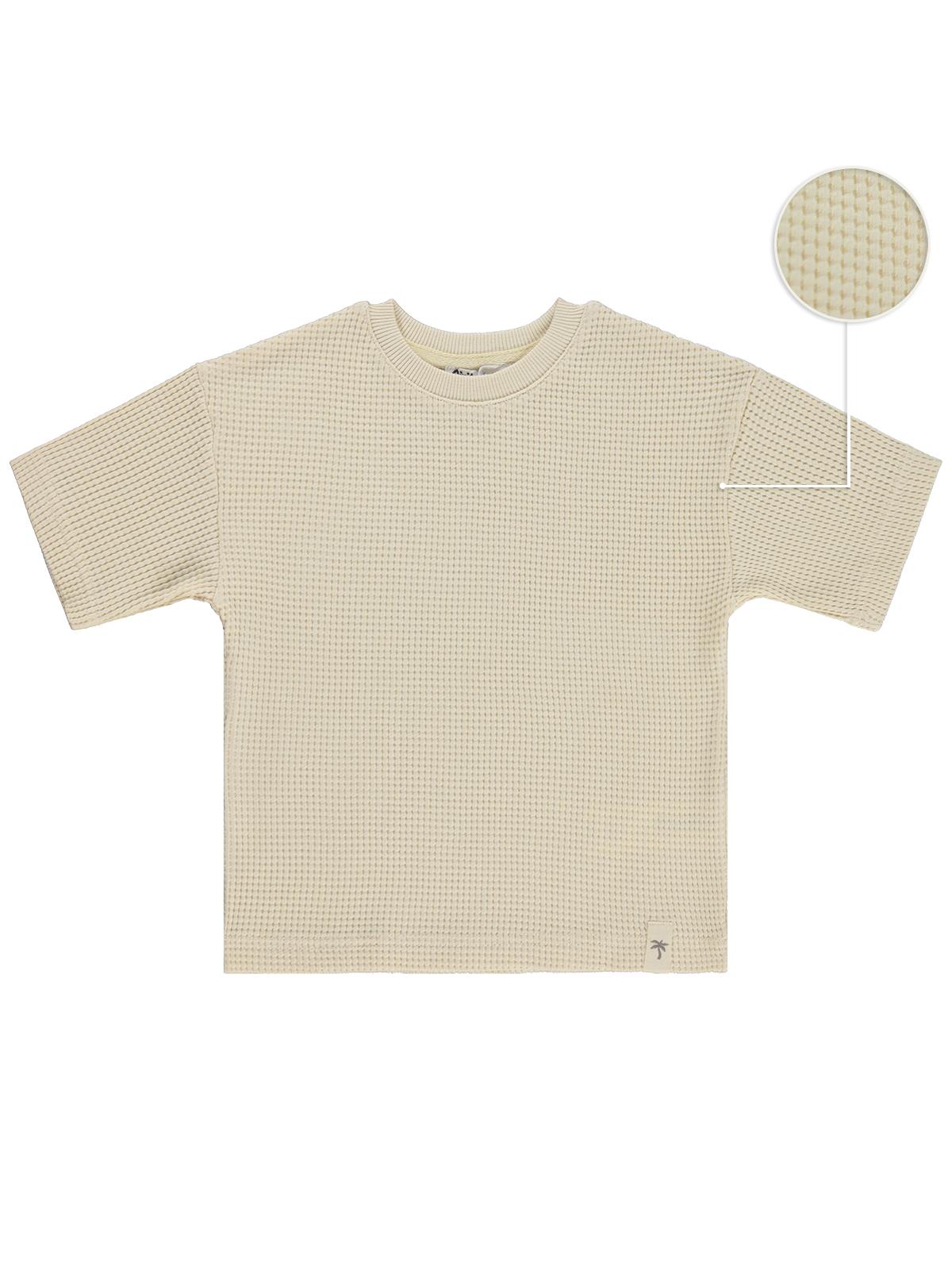 Civil Boys Basic Waffle 2-5 Yaş Tişört - Kahverengi