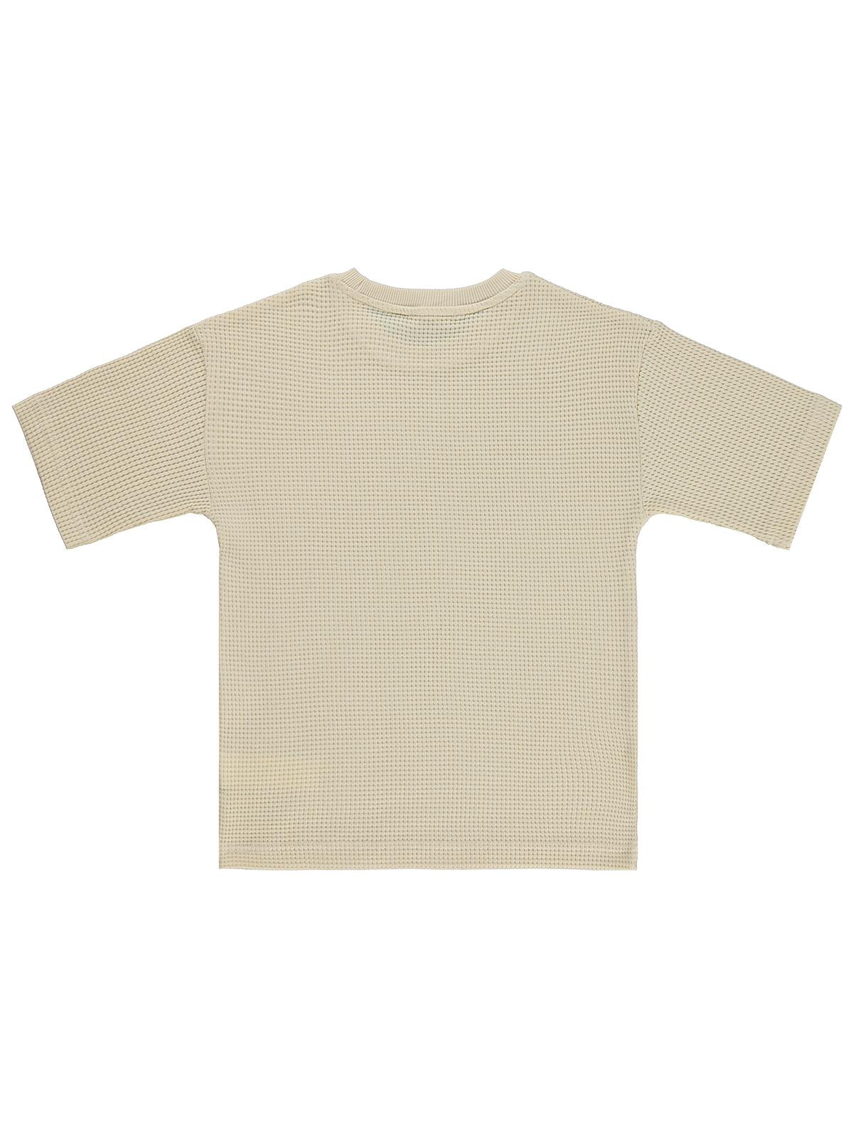 Civil Boys Basic Waffle 6-9 Yaş Tişört - Kahverengi