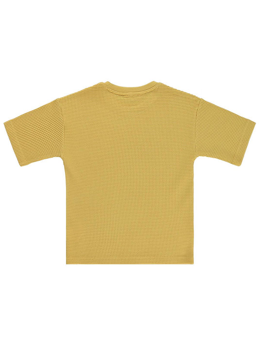 Civil Boys Basic Waffle 10-13 Yaş Tişört - Sarı