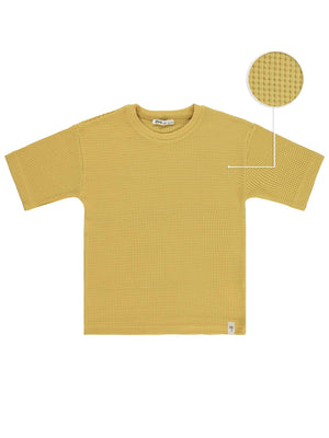 Civil Boys Basic Waffle 10-13 Yaş Tişört - Sarı
