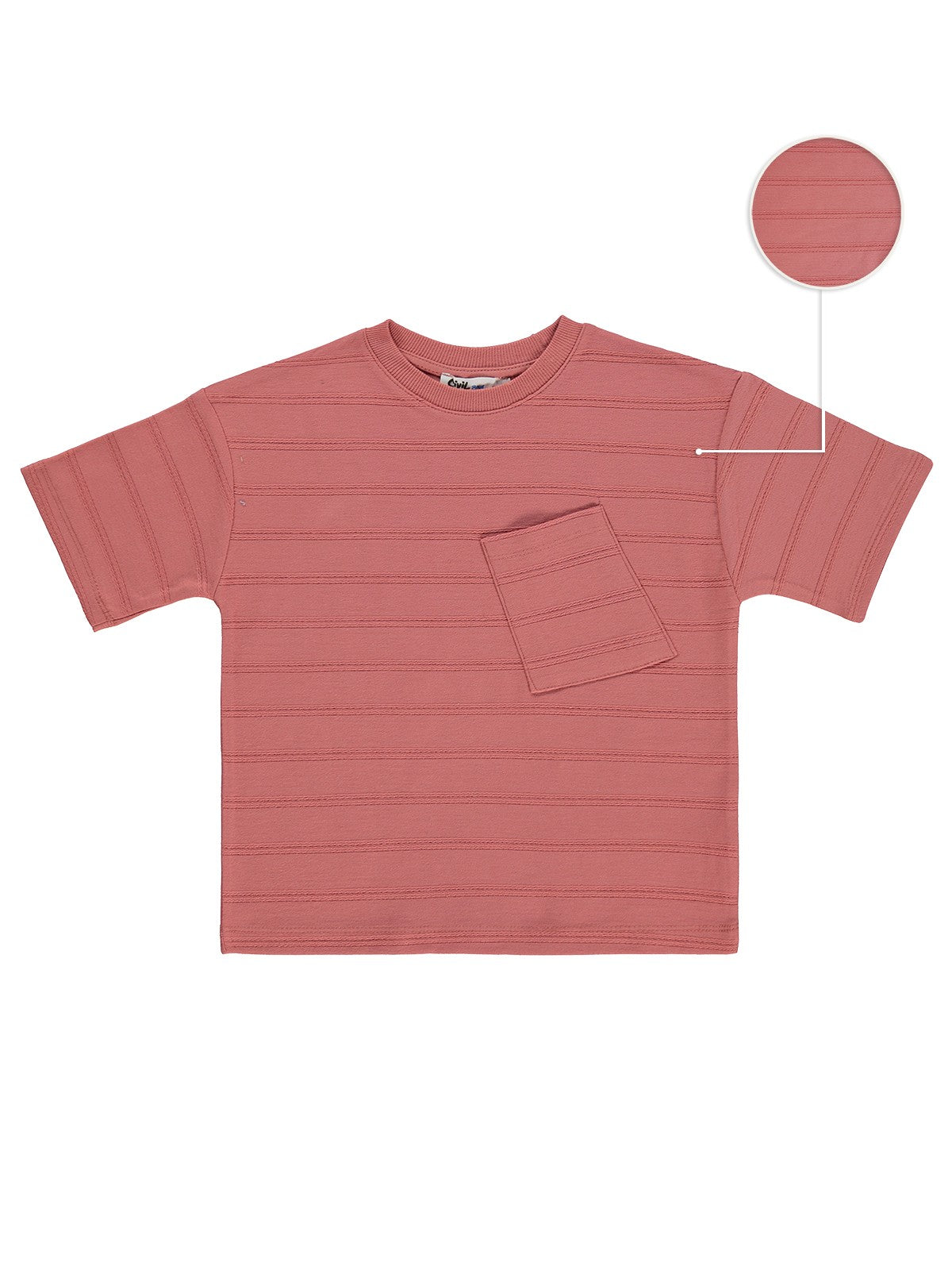 Civil Boys Basic Önü Cepli 2-5 Yaş Tişört - Pembe