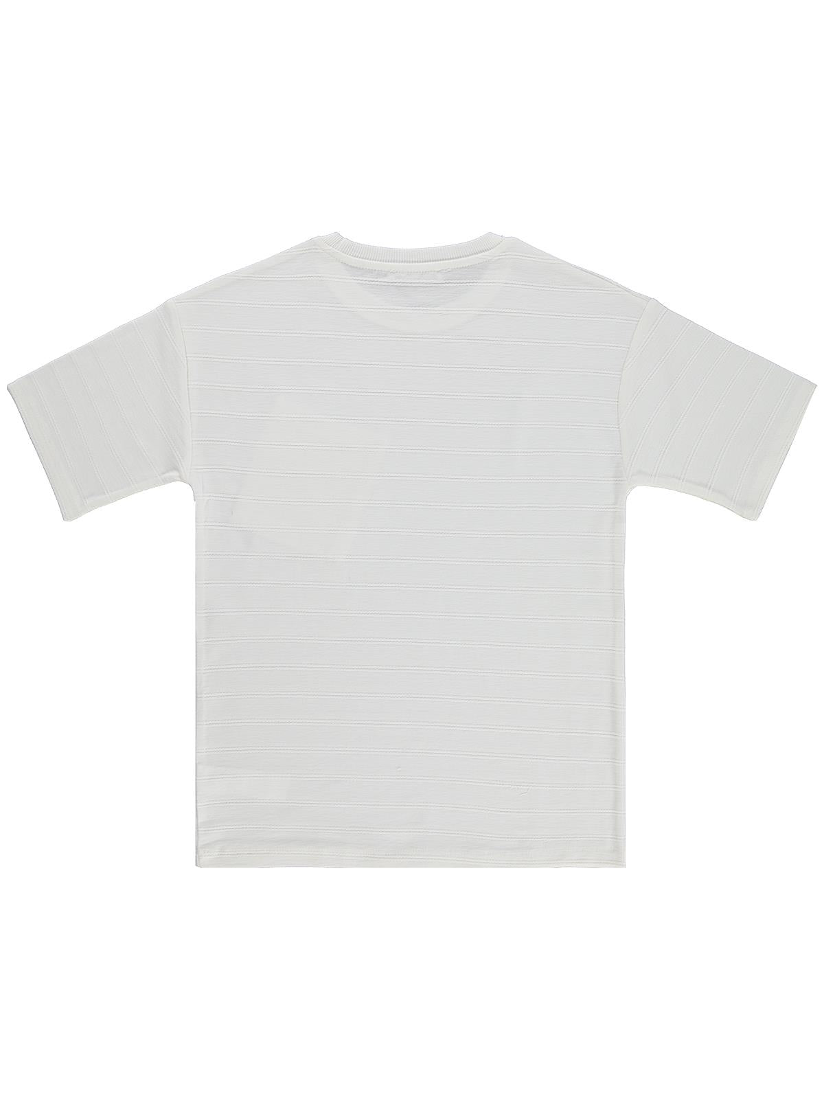 Civil Boys Basic Önü Cepli 10-13 Yaş Tişört - Beyaz