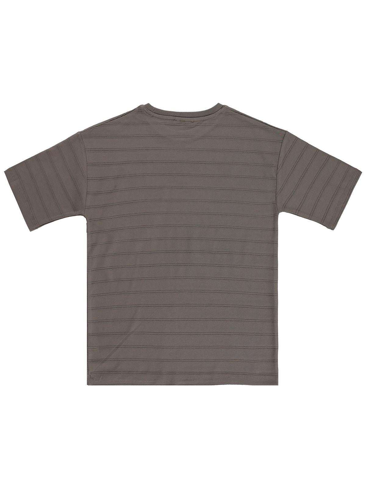 Civil Boys Basic Önü Cepli 10-13 Yaş Tişört - Kahverengi