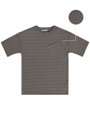 Civil Boys Basic Önü Cepli 6-9 Yaş Tişört - Kahverengi