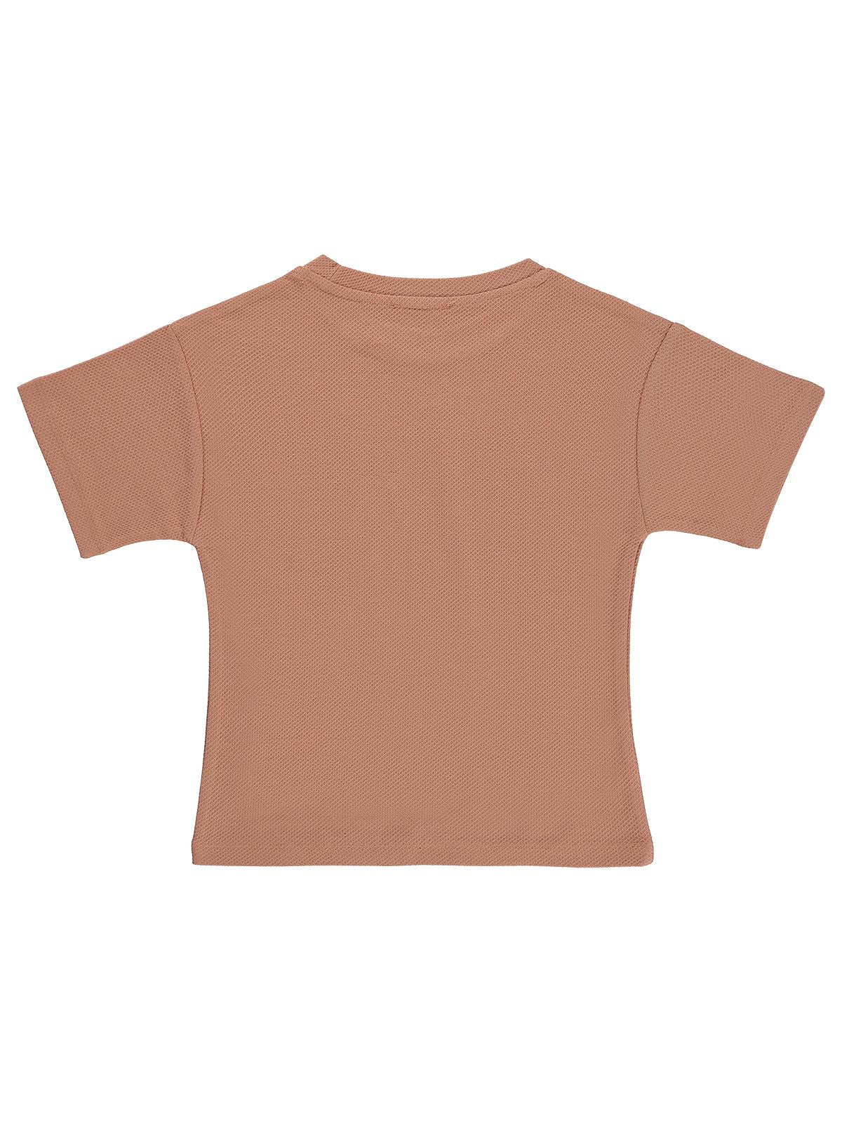 Civil Boys Basic Petek 2-5 Yaş Tişört - Pudra