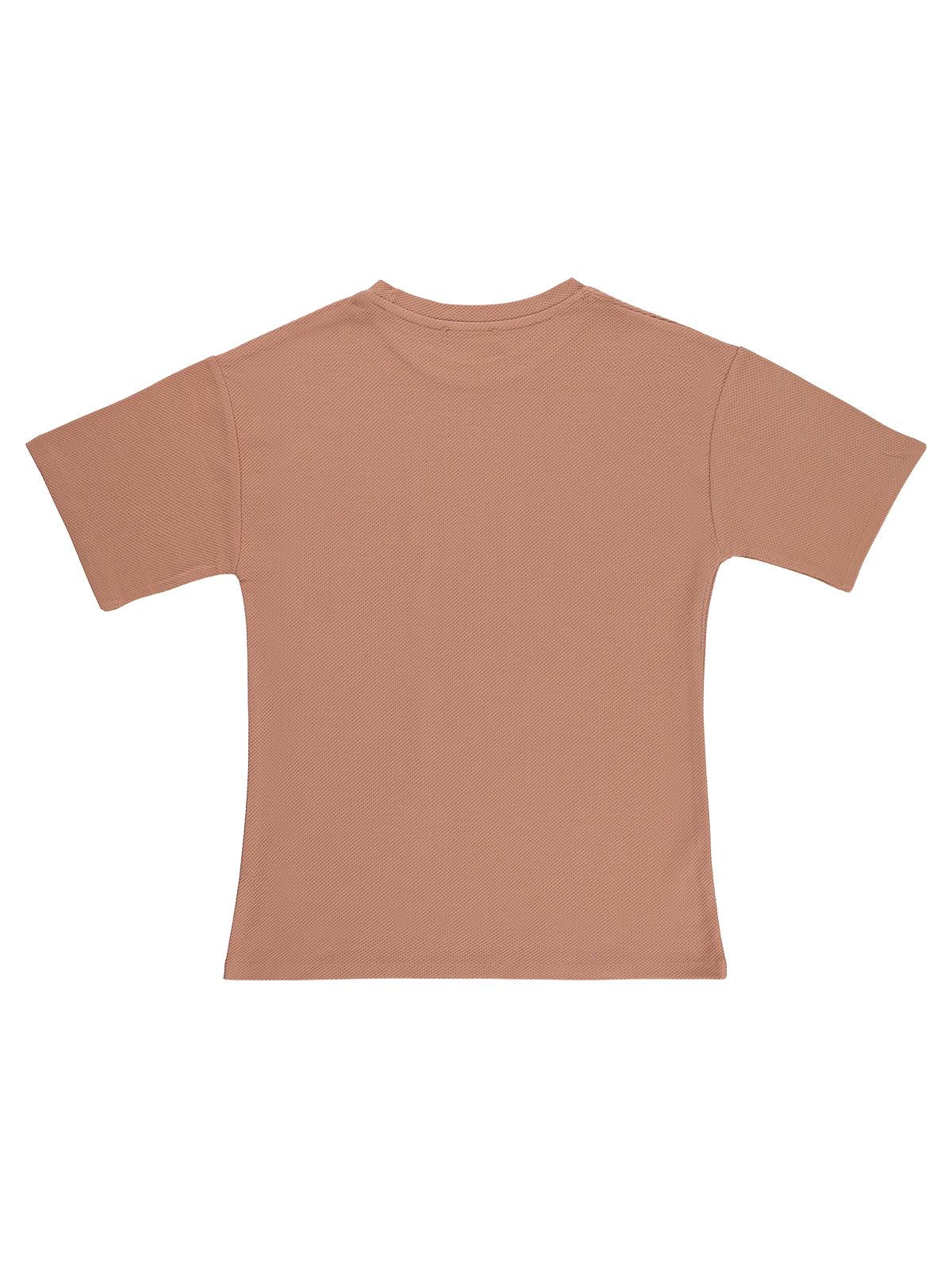 Civil Boys Basic Petek 10-13 Yaş Tişört - Pudra