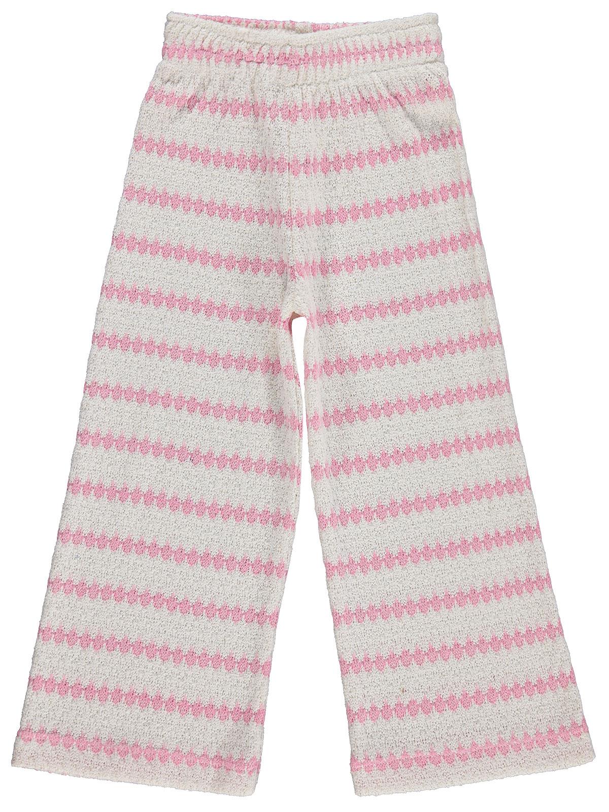 Civil Girls Bol Paça 6-9 Yaş Pantolon - Pembe