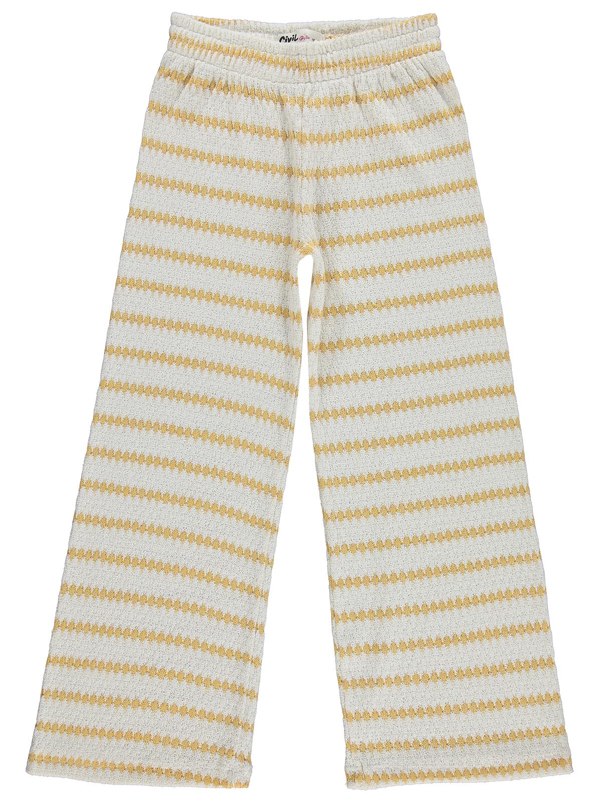 Civil Girls Bol Paça 10-13 Yaş Pantolon - Hardal