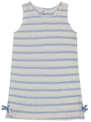 Civil Girls Fiyonklu 6-9 Yaş Elbise - Mavi