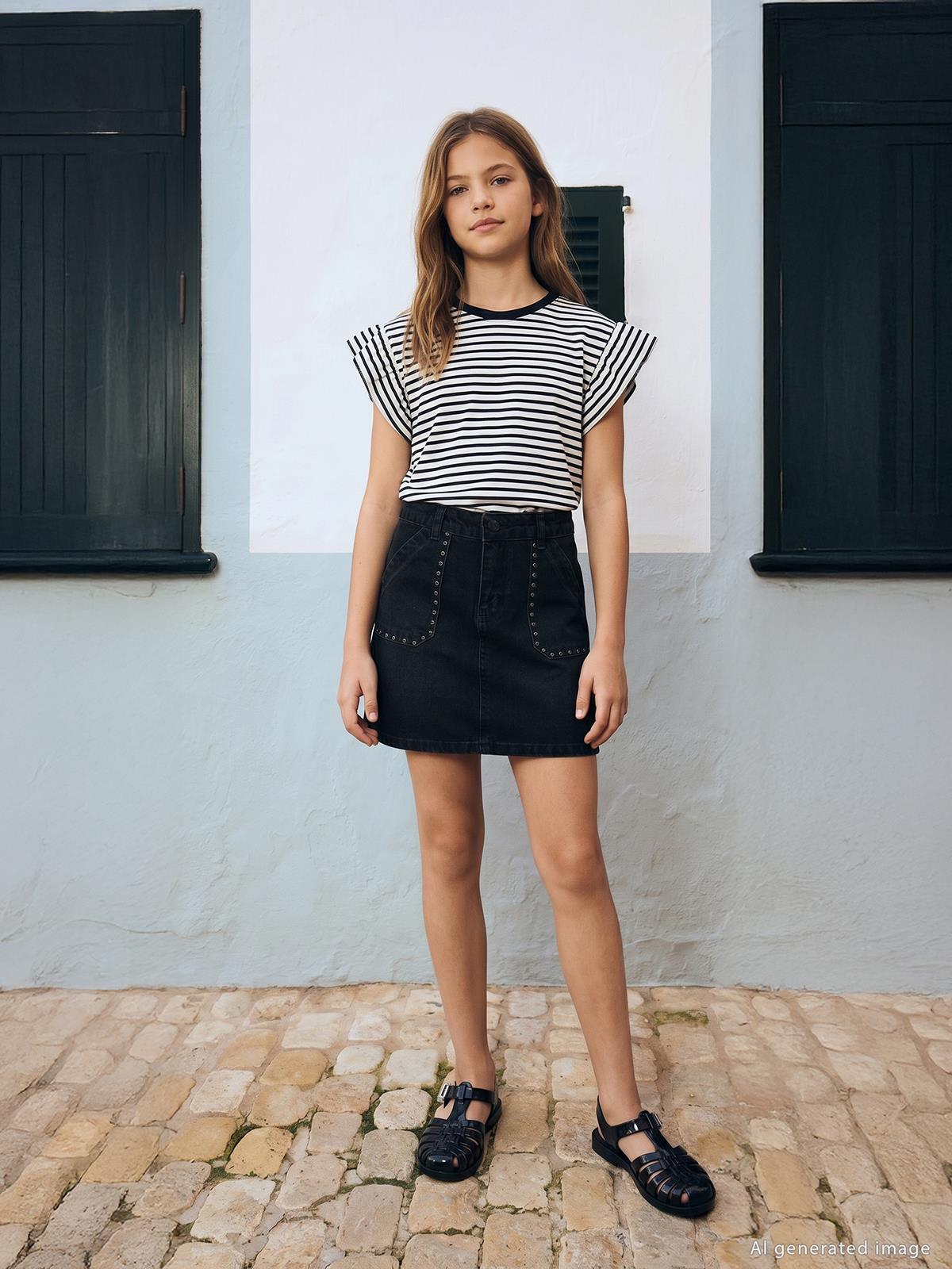 Civil Girls Tokalı 36-40 Numara Sandalet - Siyah