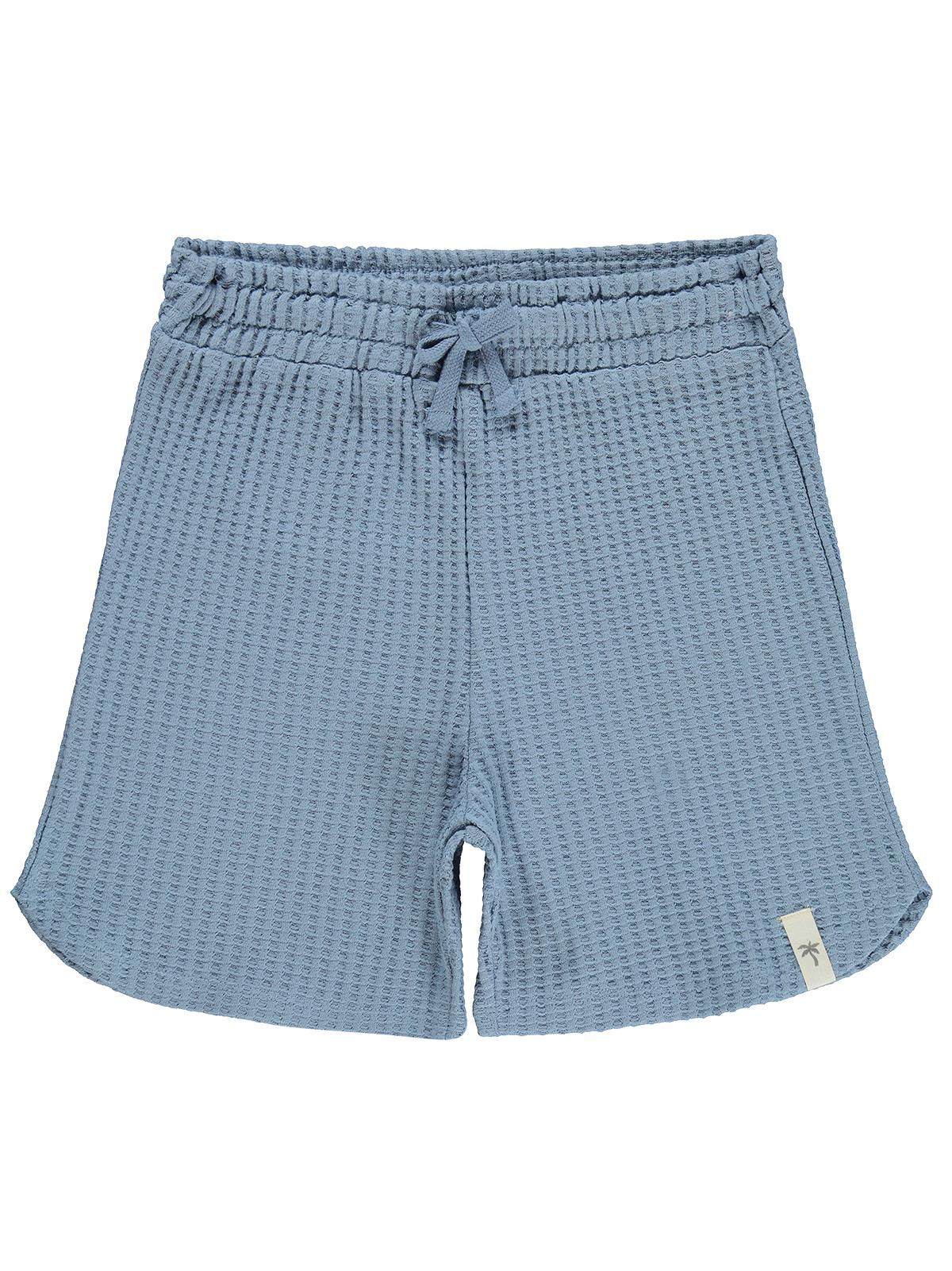 Civil Boys Basic Waffle 6-9 Yaş Şort - Mavi