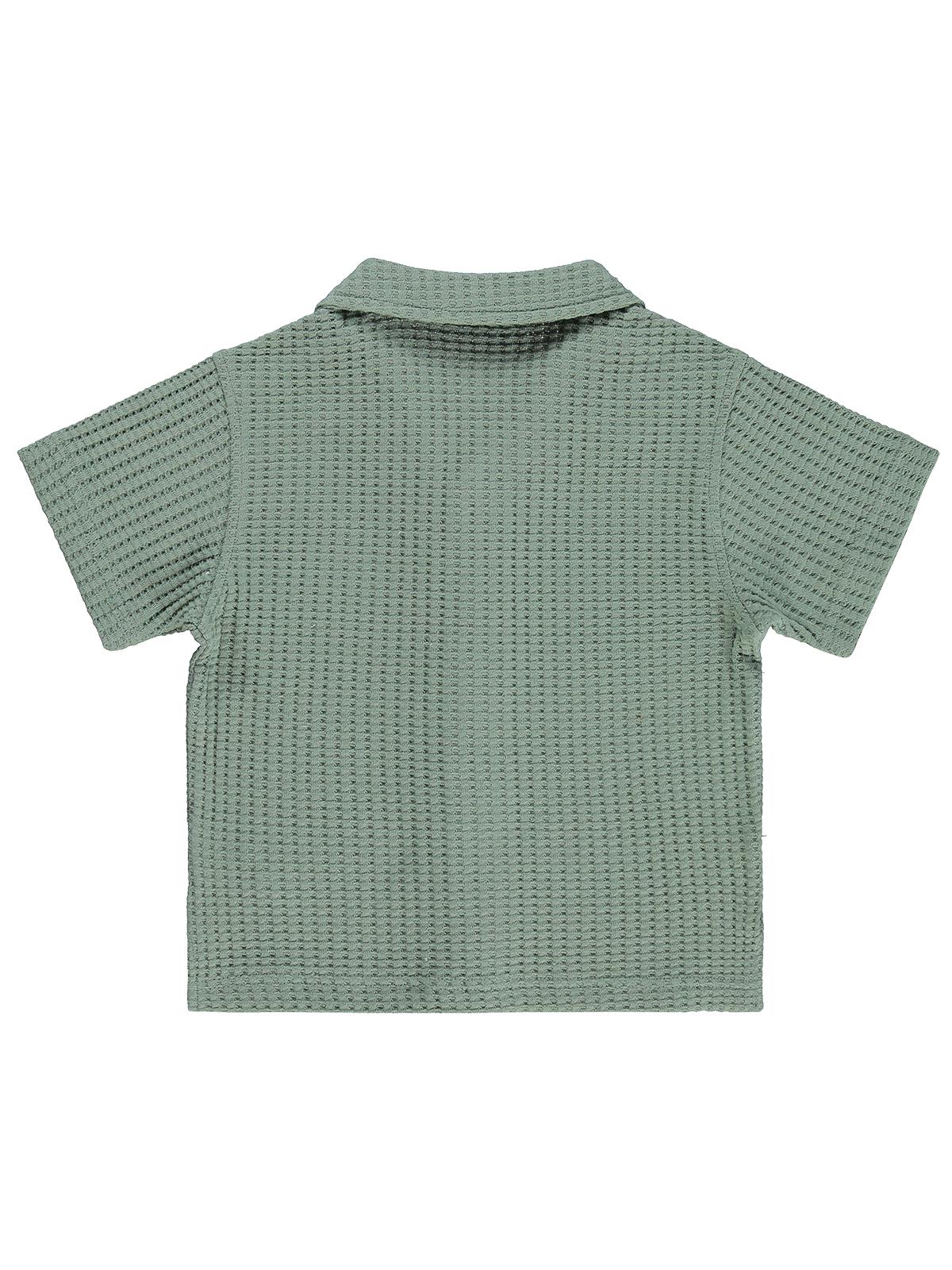Civil Boys Basic Waffle 2-5 Yaş Gömlek - Yeşil