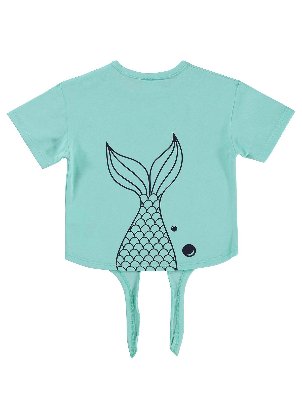 Civil Baby Little Mermaid Baskılı Bağlamalı 6-18 Ay Tişört - Yeşil