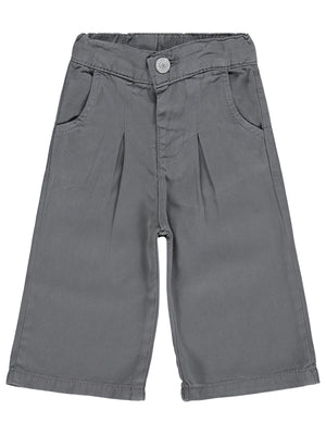 Civil Baby Pileli Tencel 6-18 Ay Pantolon Kot - Gri