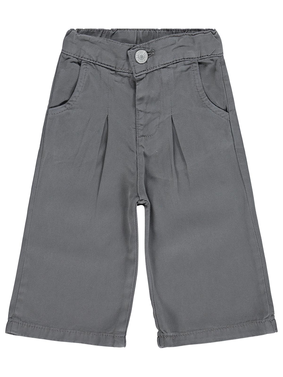 Civil Baby Pileli Tencel 6-18 Ay Pantolon Kot - Gri