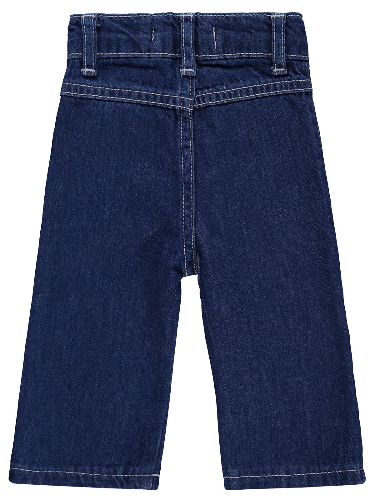 Civil Baby Kız Bebek Kalp Pachli 6-18 Ay Pantolon Kot - Mavi