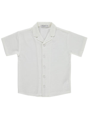 Pierre Cardin Tatil Yaka Basic 10-12 Yaş Gömlek - Beyaz