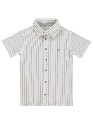 Pierre Cardin Waffle 6-9 Yaş Gömlek - Ekru