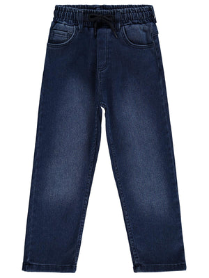 Civil Boys Beli Lastikli Jogger 10-13 Yaş Pantolon Kot - Mavi