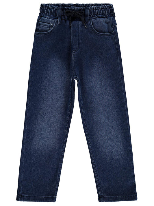 Civil Boys Beli Lastikli Jogger 6-9 Yaş Pantolon Kot - Mavi