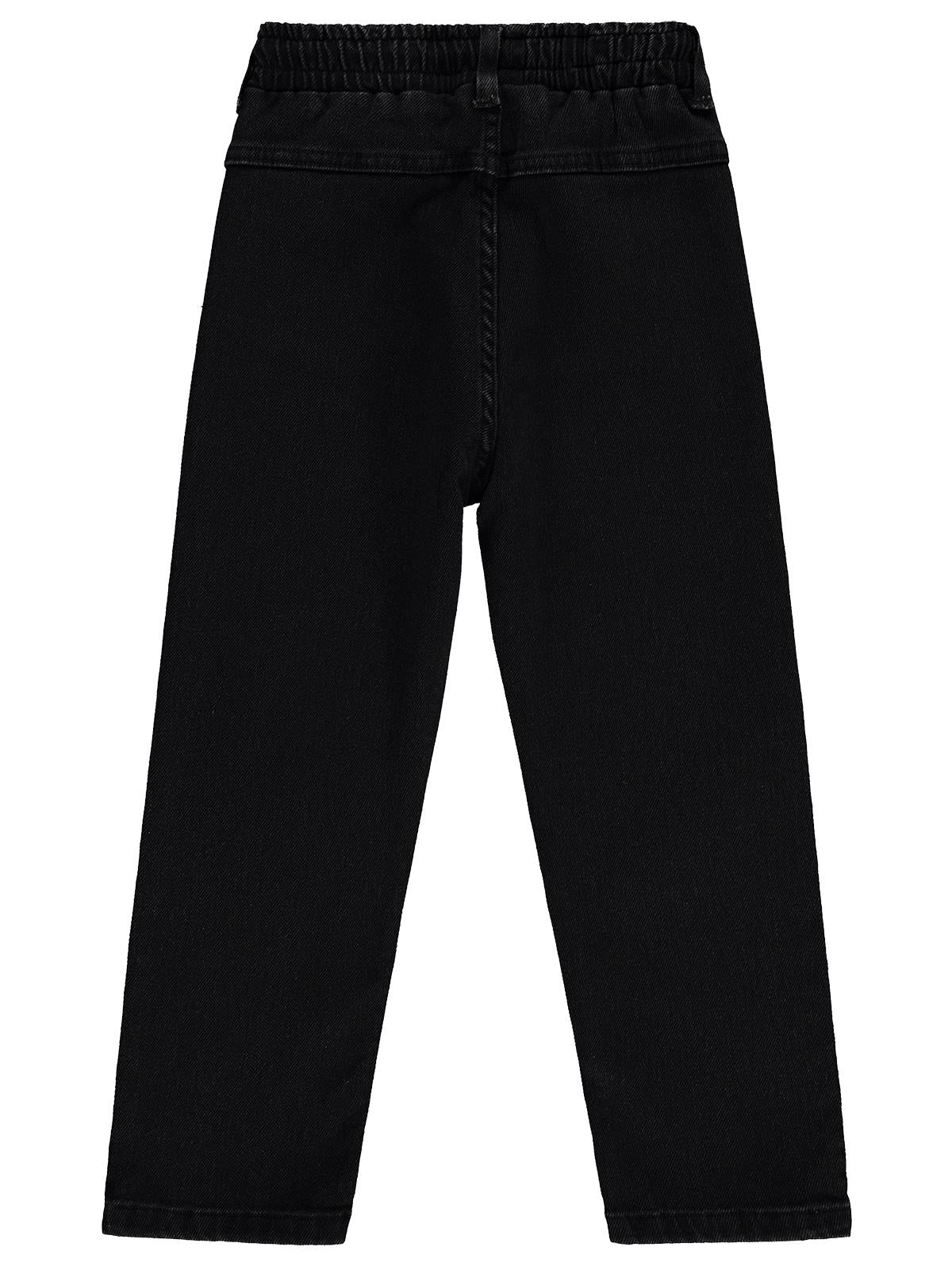 Civil Boys Beli Lastikli Jogger 10-13 Yaş Pantolon Kot - Siyah