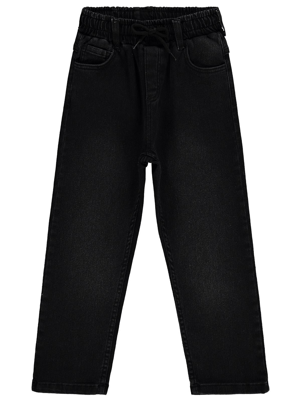 Civil Boys Beli Lastikli Jogger 10-13 Yaş Pantolon Kot - Siyah