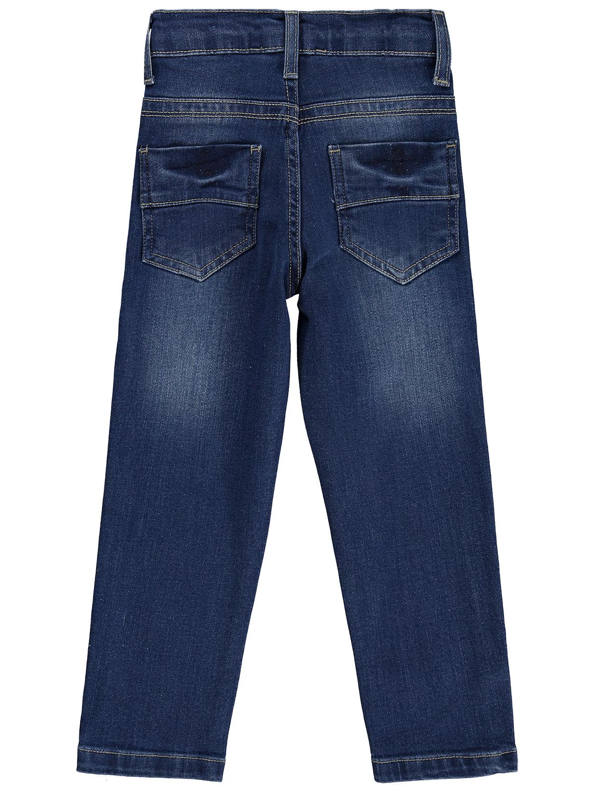 Civil Boys Basic Çizgili 6-9 Yaş Pantolon Kot - Mavi