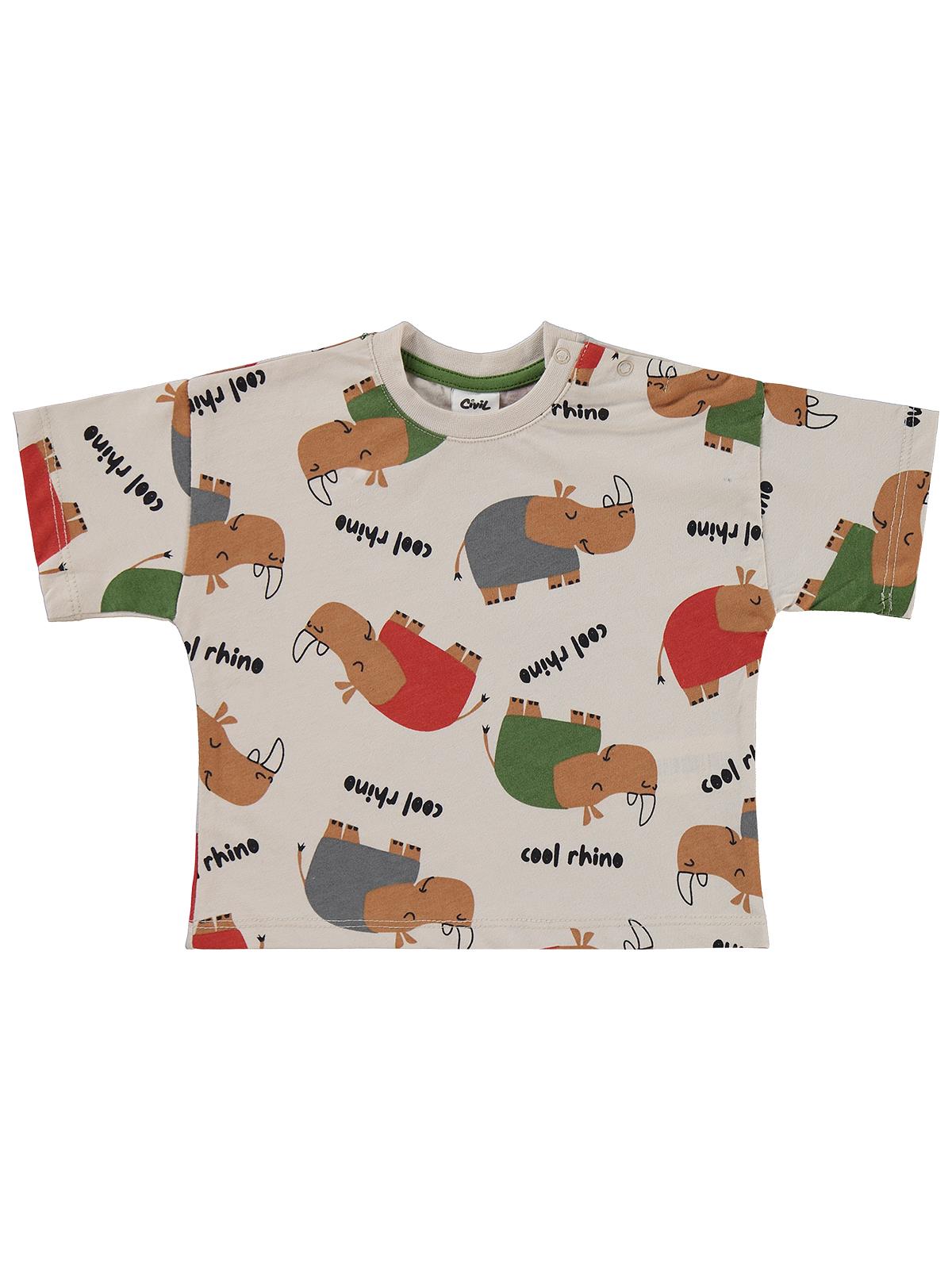 Civil Baby Rhino Empirme 6-18 Ay Takım - Bej