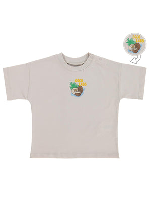 Civil Baby Coco Labs Baskılı 6-18 Ay Tişört - Bej