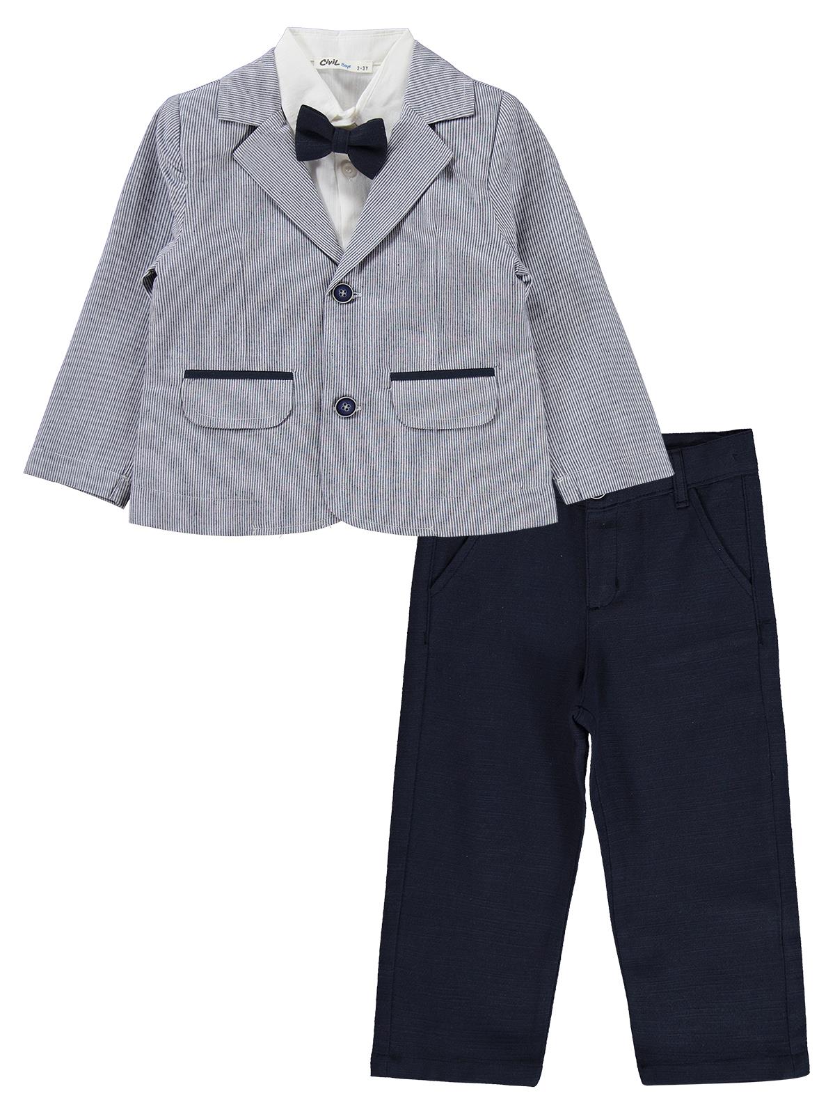 Civil Boys Gömlekli 3'lü 2-5 Yaş Takım - Lacivert