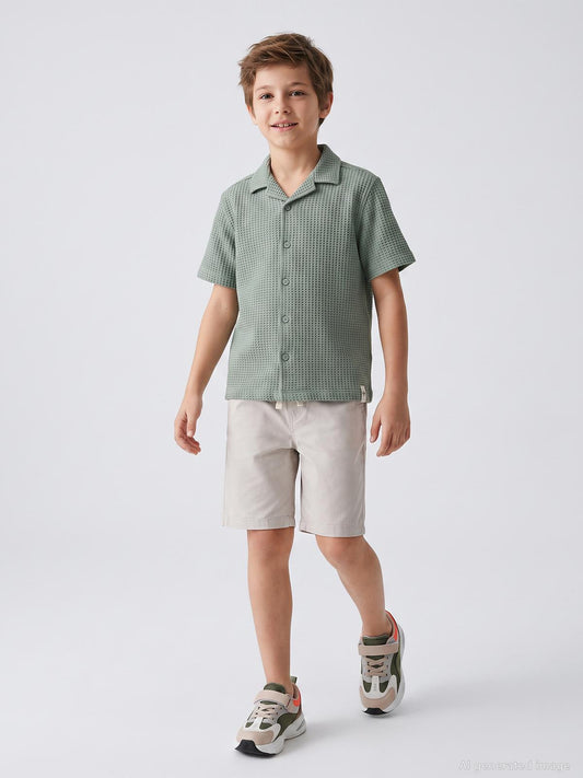 Civil Boys Chino 6-9 Yaş Kapri - Bej