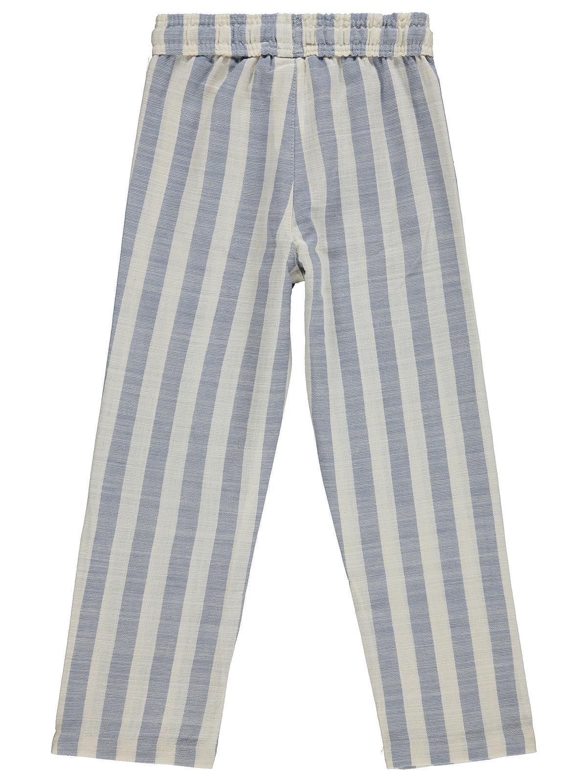 Civil Boys Kendinden Çizgili 6-9 Yaş Pantolon - Kahve