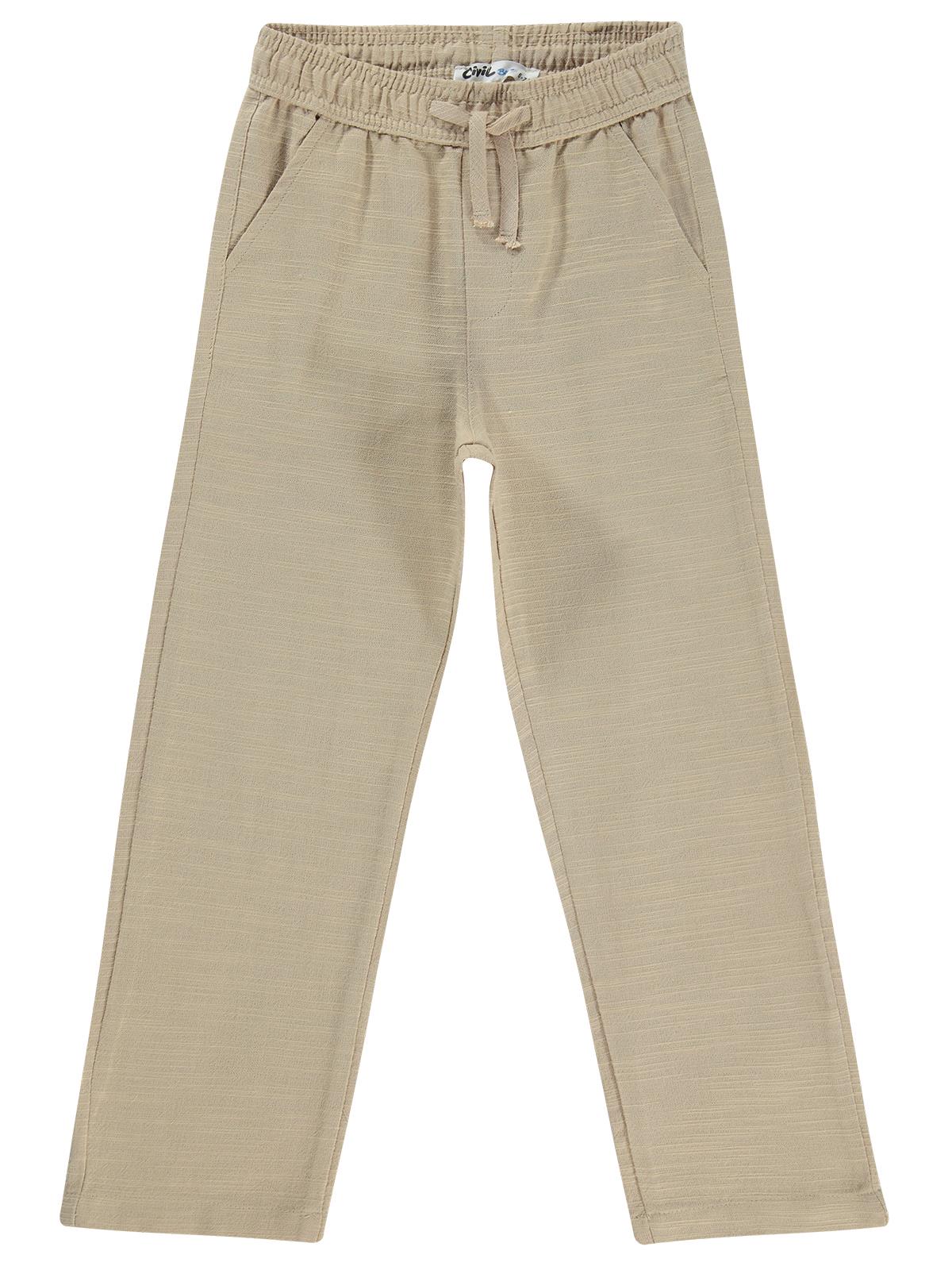 Civil Boys Flamlı Chino 6-9 Yaş Pantolon - Bej