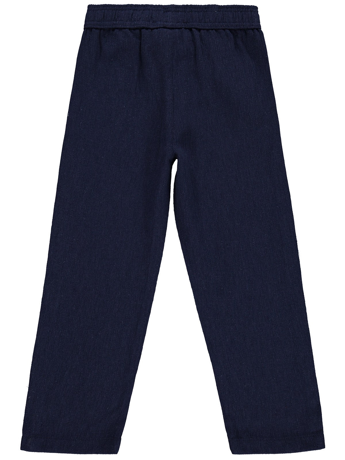 Civil Boys Kendinden Desenli 6-9 Yaş Pantolon - Lacivert