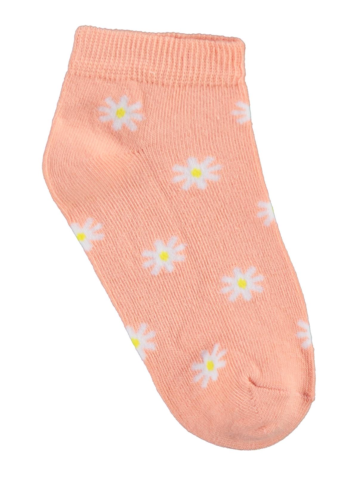 Civil Girls Flower 3'lü 2-12 Yaş Kız Çocuk Patik Çorap