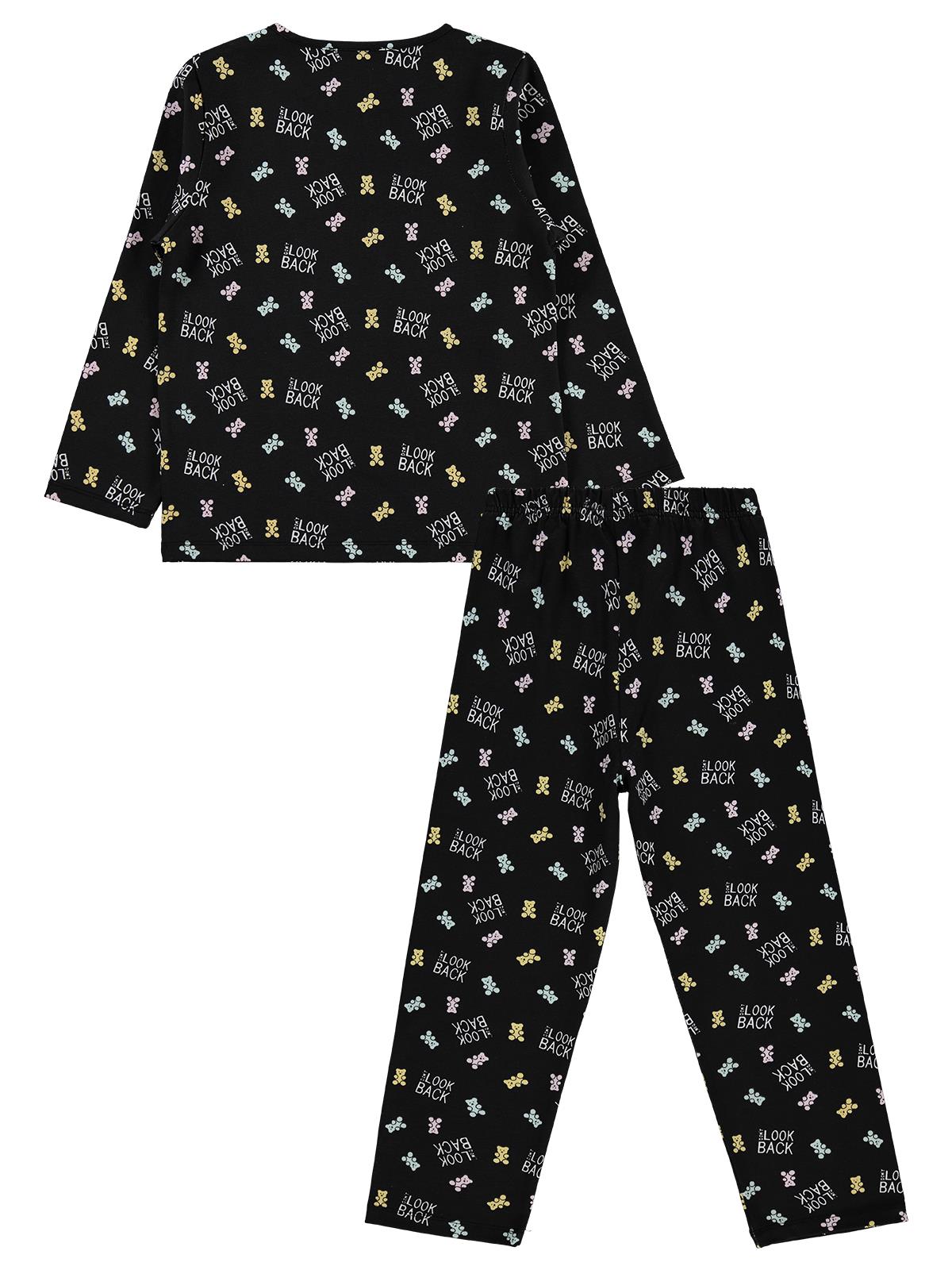 Civil Girls Dont Look Back Baskılı 6-9 Yaş Pijama Takımı - Siyah
