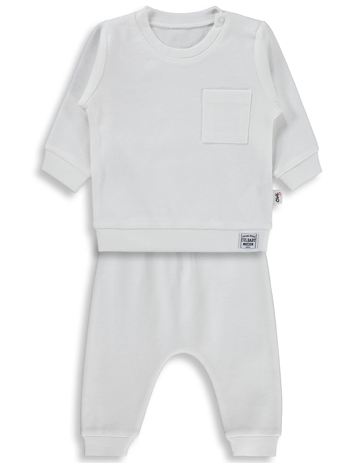 Civil Baby Süs Etiketli 2'Li Takım 6-18 Ay Takım - Ekru