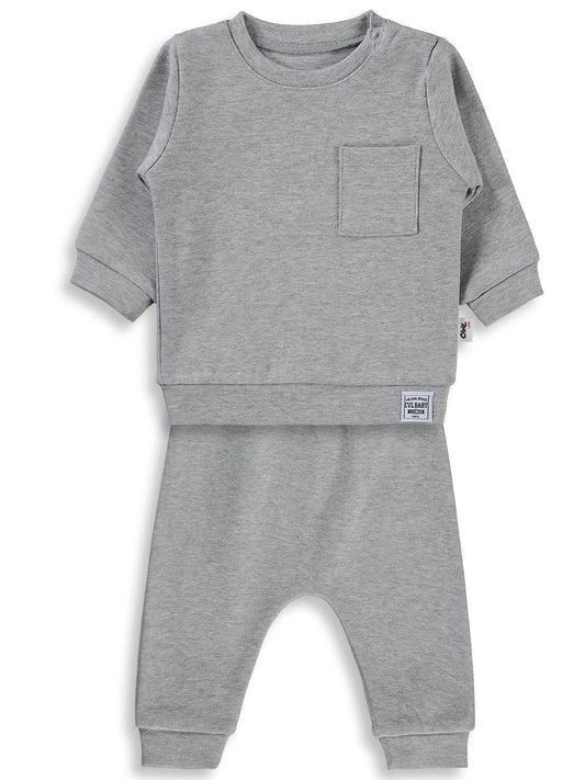 Civil Baby Süs Etiketli 2'Li Takım 6-18 Ay Takım - Gri