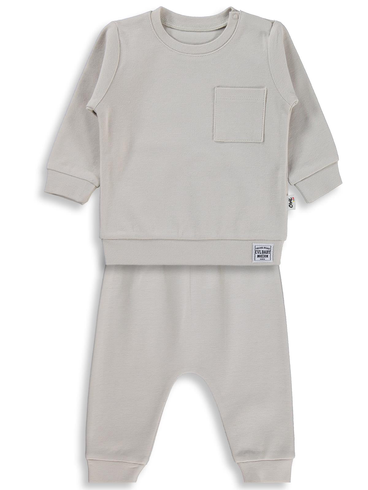 Civil Baby Süs Etiketli 2'Li Takım 6-18 Ay Takım - Bej