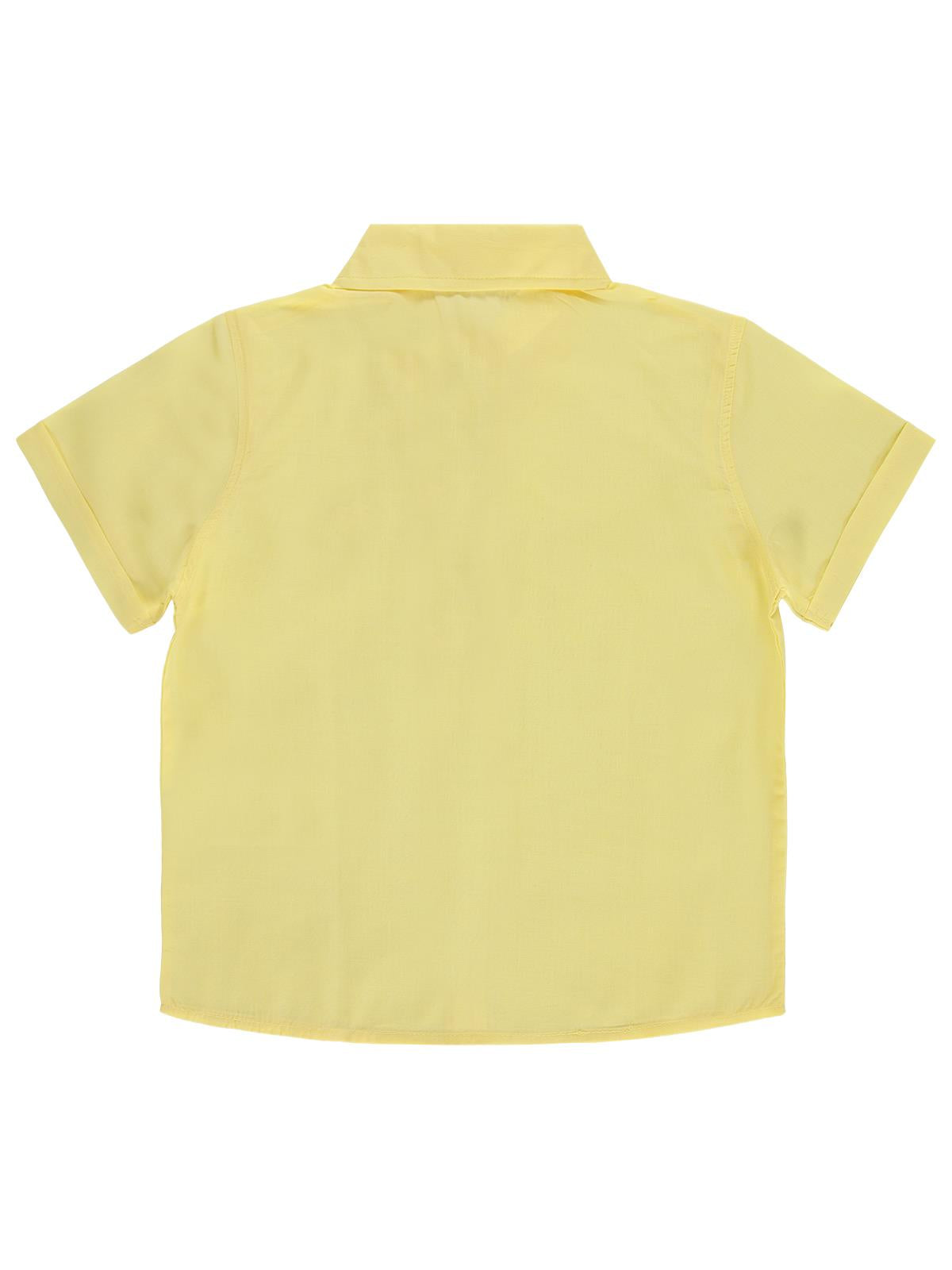 Civil Boys Basic Kısa Kol 6-9 Yaş Gömlek - Sarı