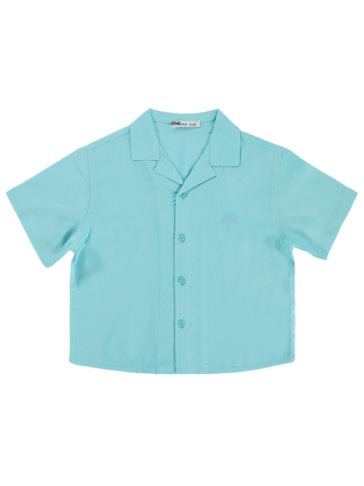 Civil Boys Basic Tatil Yaka 2-5 Yaş Gömlek - Yeşil